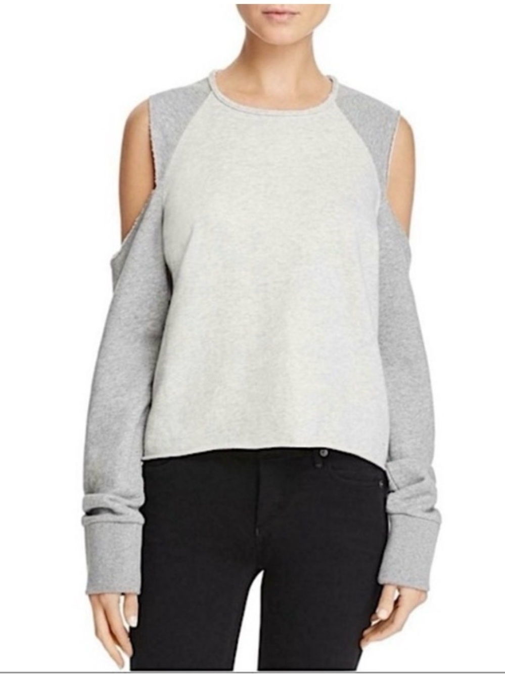 Rag and Bone Gray Cold Shoulder Sweater Size XS